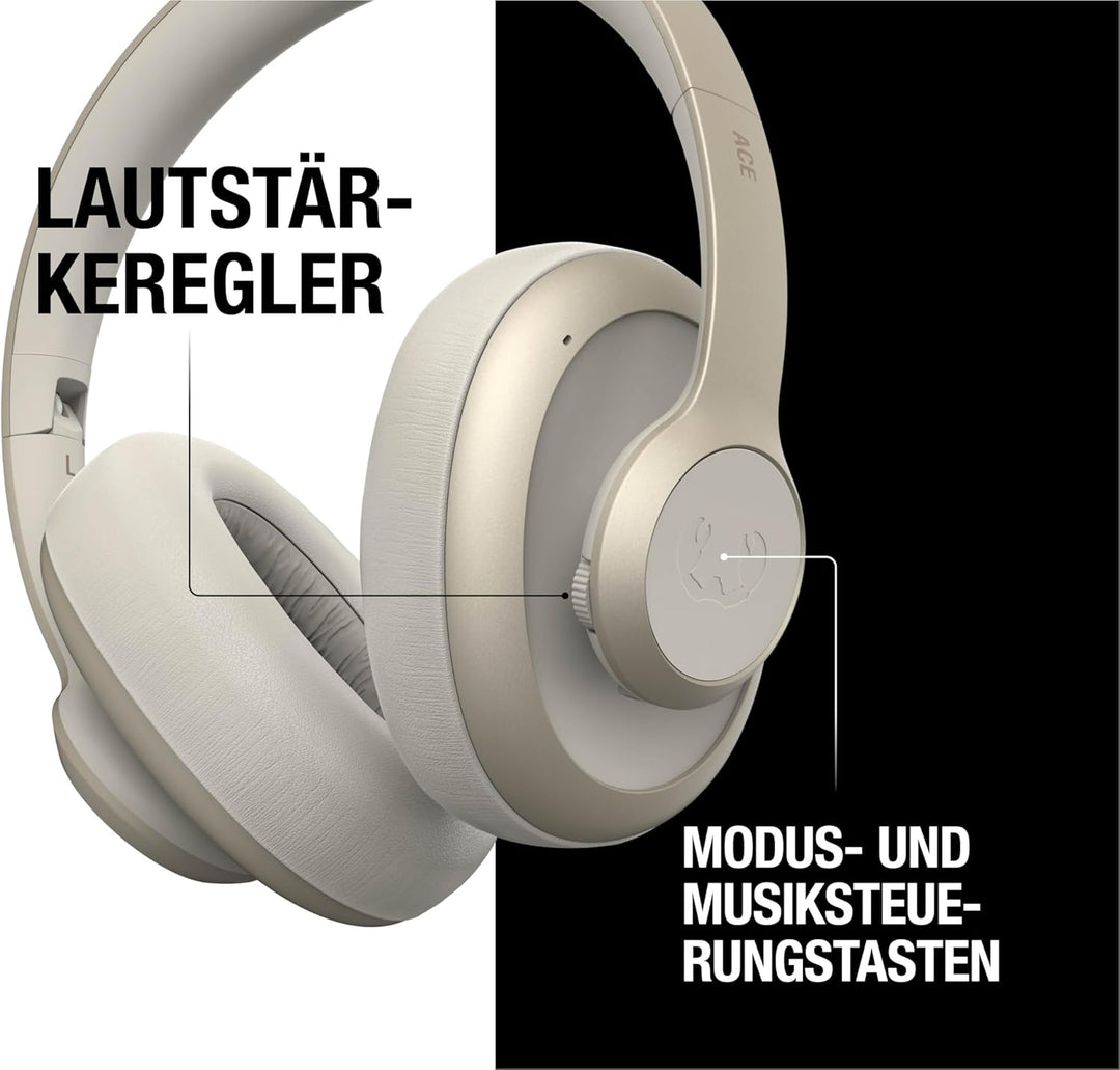 Fresh 'n Rebel Clam Ace Bluetooth Kopfhörer Over Ear mit Hybrid Active Noise Cancelling, 60 Stunden