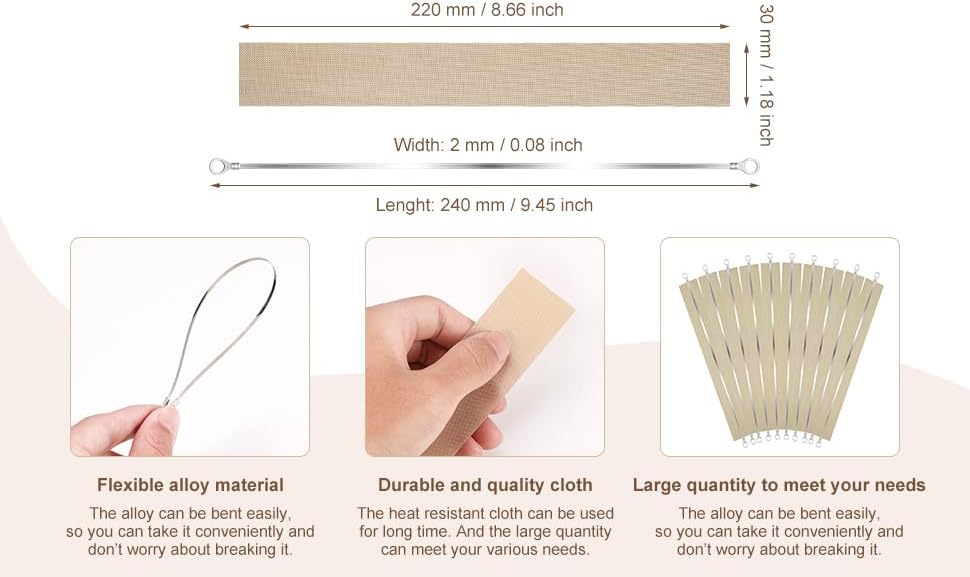 10 Stück Thermoversiegelungsgerät, 200 mm, Beutel, Kunststoff, Ersatz für Zubehör (2 mm breit), Impu