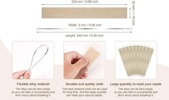 10 Stück Thermoversiegelungsgerät, 200 mm, Beutel, Kunststoff, Ersatz für Zubehör (2 mm breit), Impu