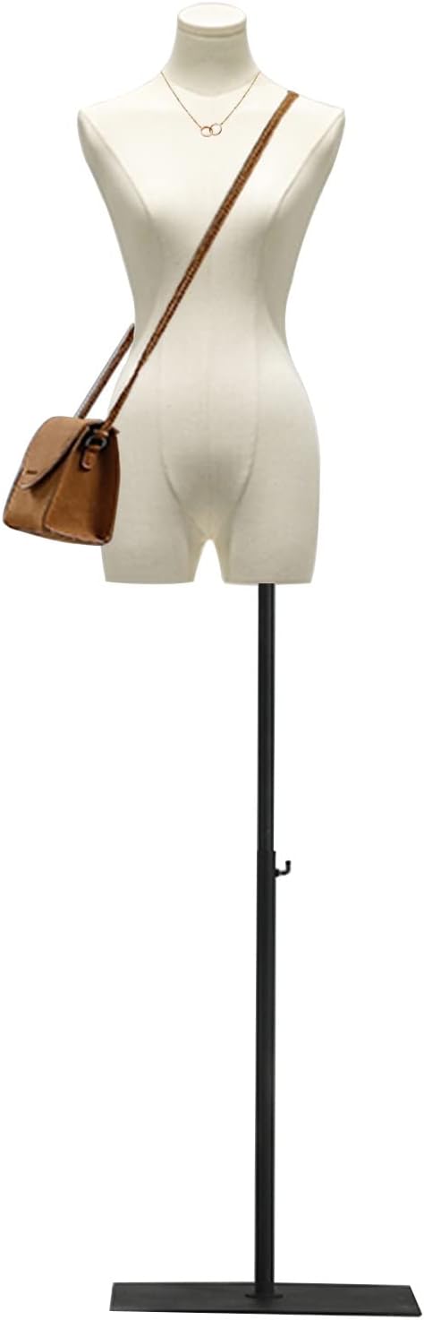 Schneiderpuppe Damenbüste Weiblich, Höhe Verstellbarer Schaufensterpuppe Körper, Mannequin mit Metal