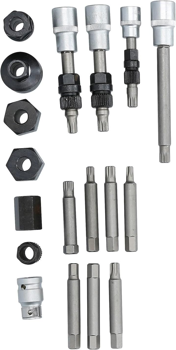 BRILLIANT TOOLS BT571020 Lichtmaschinen Bit- und Steckschlüssel-Satz, 18-tlg [Powered by KS TOOLS]