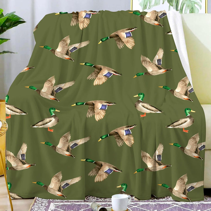 Mallard Ente Decke für Frauen Süsse Enten Decke werfen Sachen Plüsch Flannel Warme Bequeme Bettwäsch