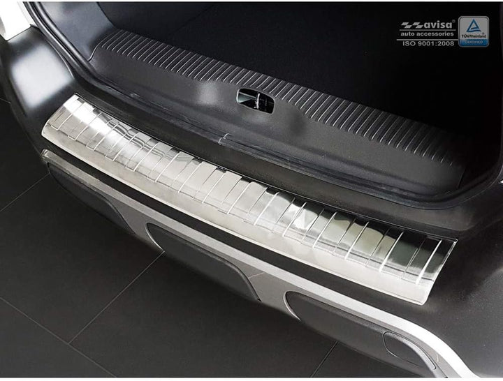 Edelstahl Heckstossstangenschutz kompatibel mit Citroën C3 Aircross II 2017- 'Ribs'