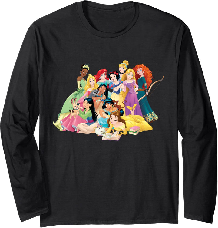 Disney Princess Group Photo Langarmshirt