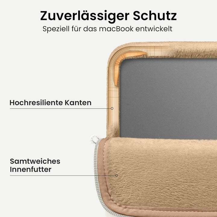 tomtoc 360° Tasche Hülle für 13-Zoll MacBook Air M2/A2681 M1/A2337 2023-2018, 13-Zoll MacBook Pro M2