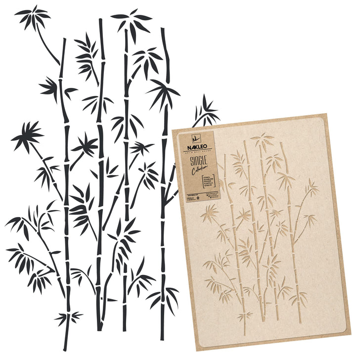 Wiederverwendbare Wandschablone aus Kunststoff // Bambuskriechpflanzen // Muster Schablone Vorlage (
