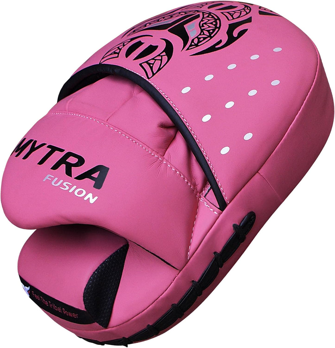 Mytra Fusion Box pratzen - Punch pad MMA Muay Thai handpratzen für Box- und Kampfsporttraining Pink,