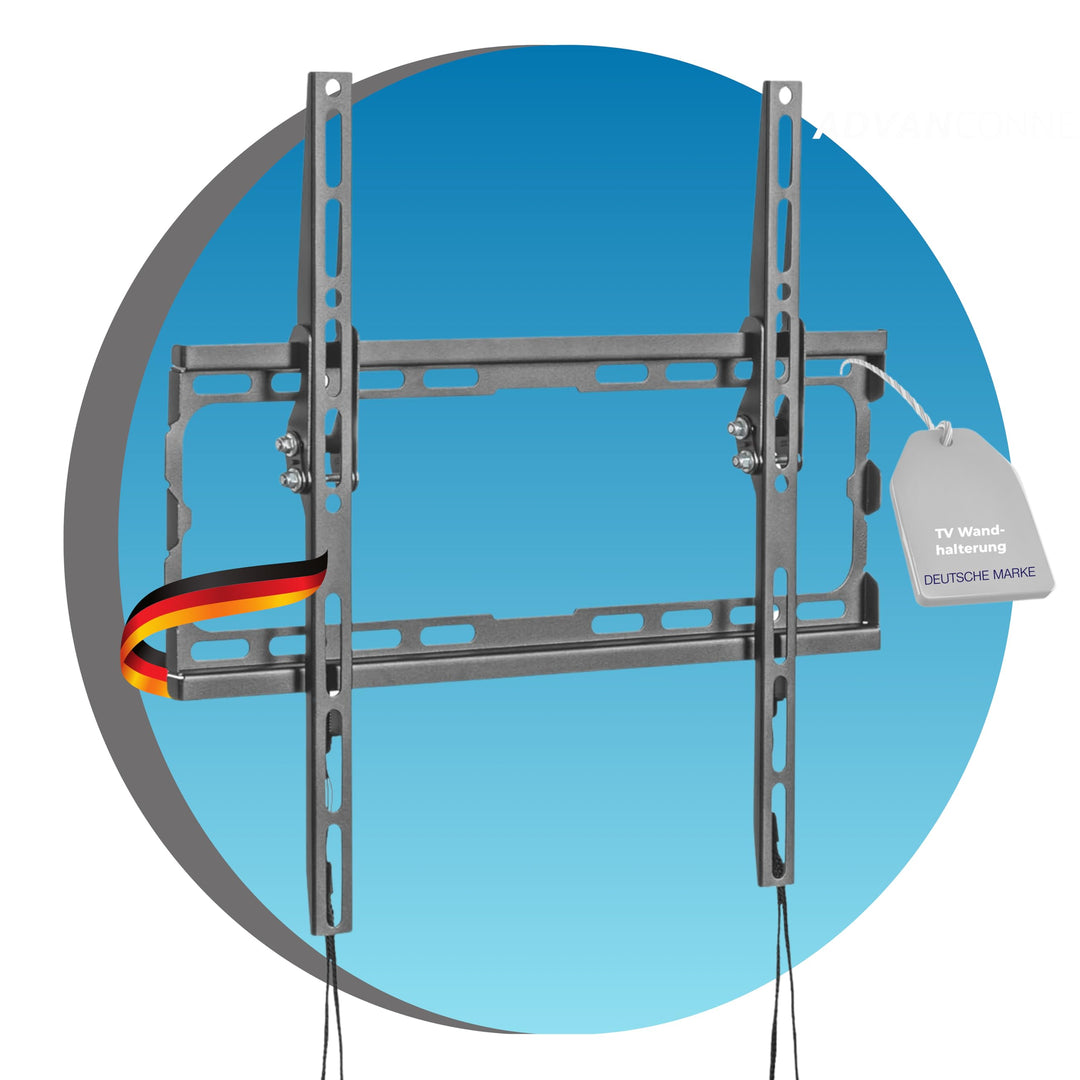 TV Wandhalterung, Fernsehhalterung max. VESA 400x400 mm, max 45kg, neigbare Universal Halterung für