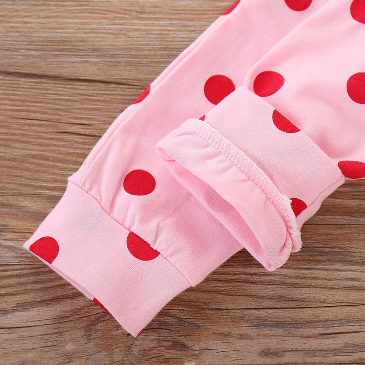 Neugeborene Baby Mädchen Kleidung Giraffe Strampler+Rosa Punkt Hose+ Hat 3Pcs Bekleidungssets 0–3 Mo
