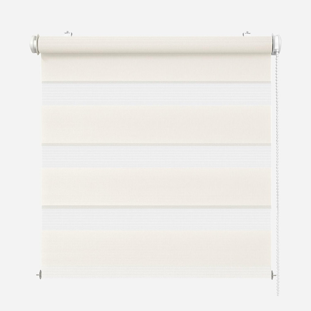 Rikmani Doppelrollo Fensterrollo ARD Duo-Rollo Klemmfixierung Zebrarollo Seitenzugrollo ohne Bohren,