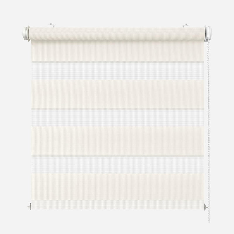 Rikmani Doppelrollo Fensterrollo ARD Duo-Rollo Klemmfixierung Zebrarollo Seitenzugrollo ohne Bohren,