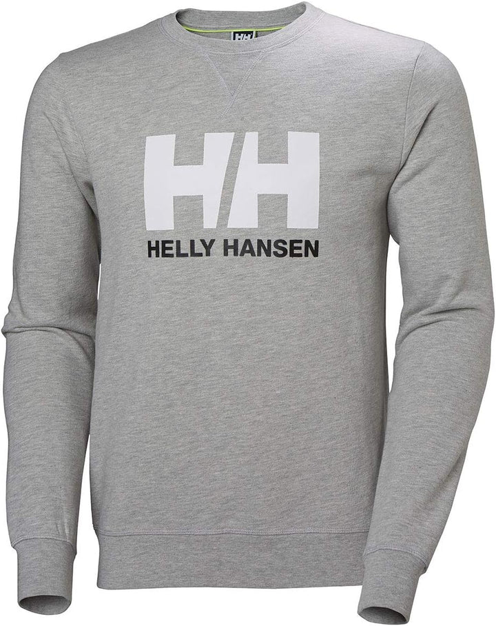 Helly Hansen Herren HH Logo Crew Pullover 950 Grey Melange S, 950 Grey Melange S