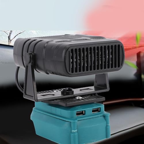 Cuifati Tragbarer Raumheizer, Raumheizer mit Konstanter Temperatur und 2 USB-Anschlüssen, 2 Temperat