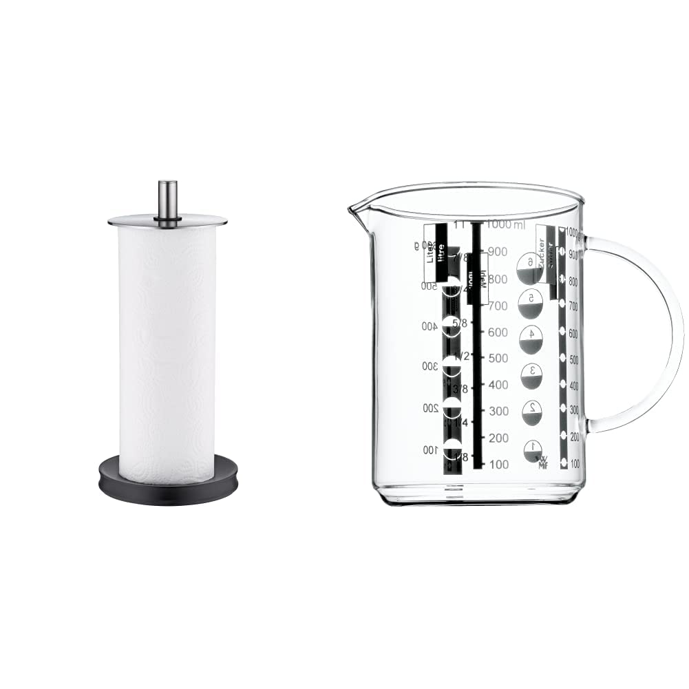 WMF Depot Küchenrollenhalter stehend 32cm, Cromargan Edelstahl, Silikonfüsse spülmaschinengeeignet &amp;