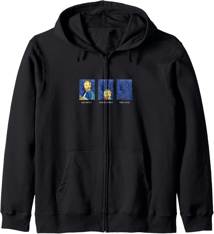 Lustiges Van Gogh Van Gone Design für eine Kunsthacke Kapuzenjacke
