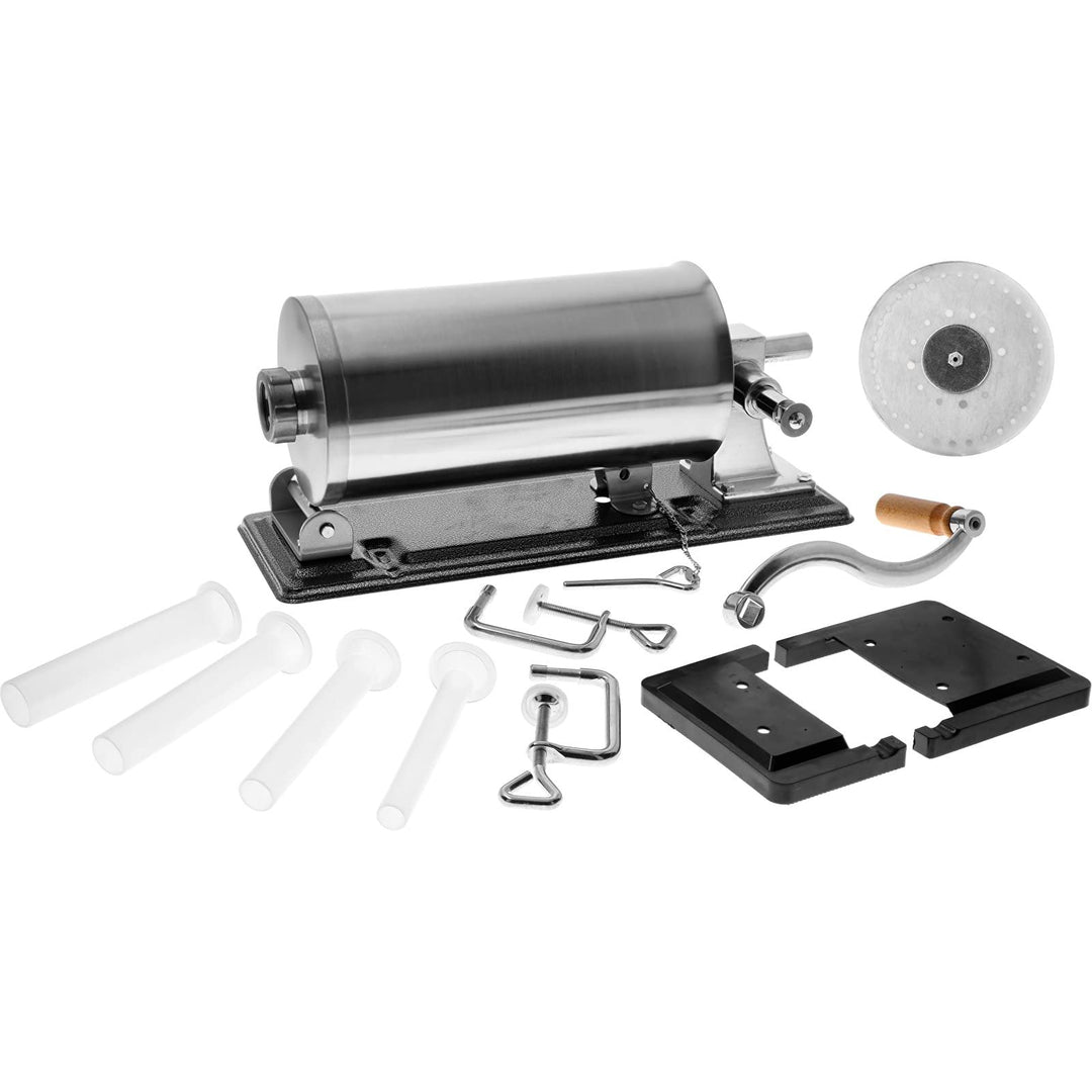 BROWIN® Manuell Wurstfüller aus Edelstahl 311005 | 5 kg horizontale Wurstmaschine | Wurstfüllmaschin