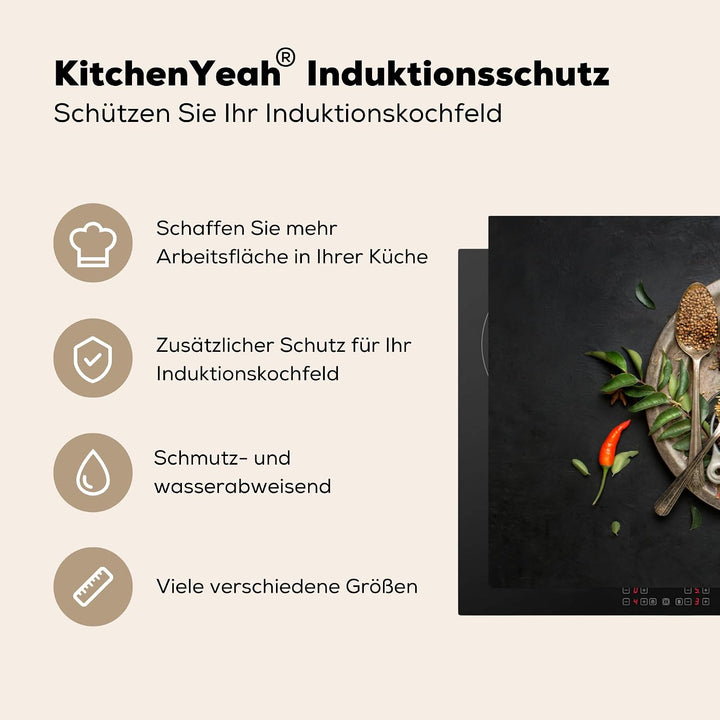 KitchenYeah© Herdabdeckplatte Einteilig Küche Ceranfeld Abdeckplatte Cerankochfeld Abdeckung Indukti