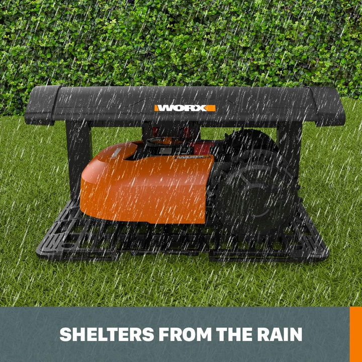 WORX WA0810 Landroid Garage mit Klappdeckel, Grau