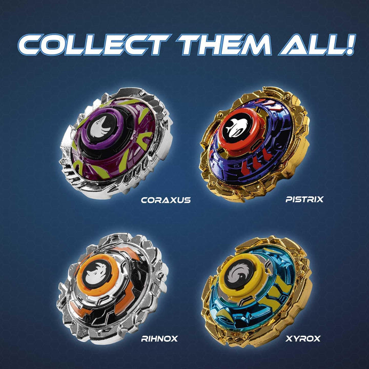 CRAZE BLADE Kampfkreisel - Starter Set Evolution Rhinok - Kreisel Metall sehr robust mit Launcher &