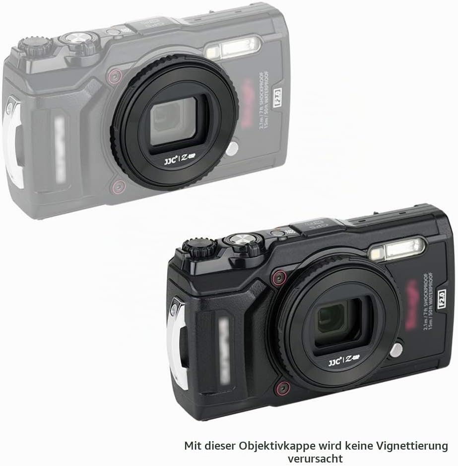 JJC Objektivdeckel für Olympus TG-7 TG-6 TG-5 TG-4 TG-3 TG-2 TG-1 Kamera ersetzt Olympus LB-T01 Obje