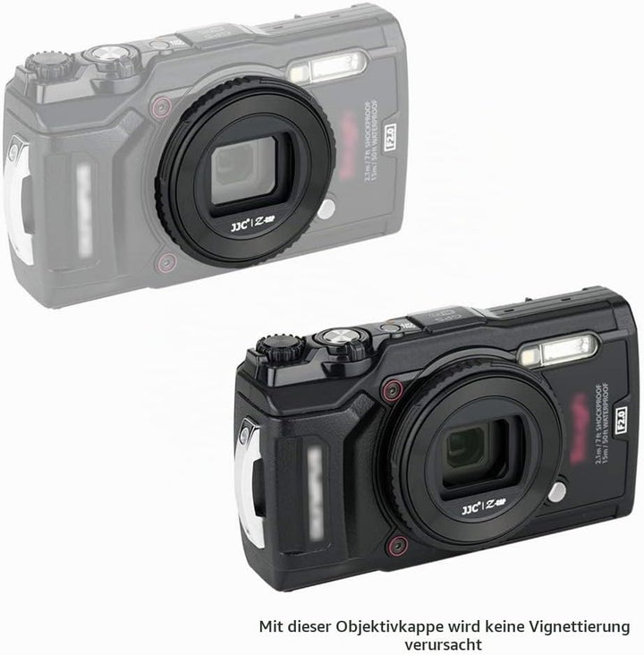 JJC Objektivdeckel für Olympus TG-7 TG-6 TG-5 TG-4 TG-3 TG-2 TG-1 Kamera ersetzt Olympus LB-T01 Obje