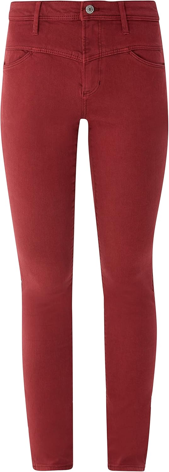 s.Oliver Damen Jeans, Betsy Slim Fit 32W / 34L Rot 38z8, 32W / 34L Rot 38z8