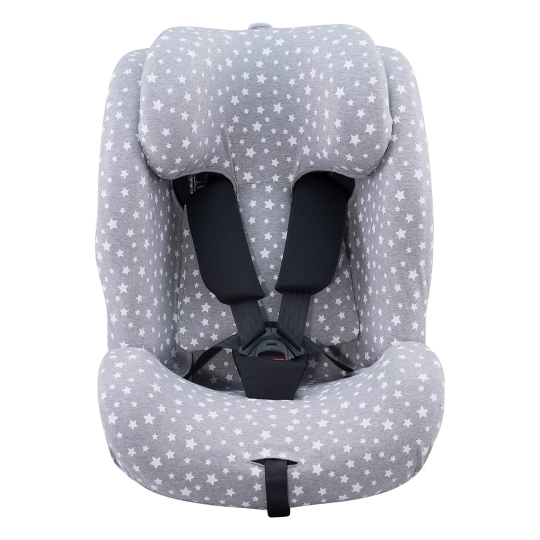 JYOKO Bezug fur Autositz kompatibel mit Recaro Salia 125 und Joie I-Spin Grow (White Star)