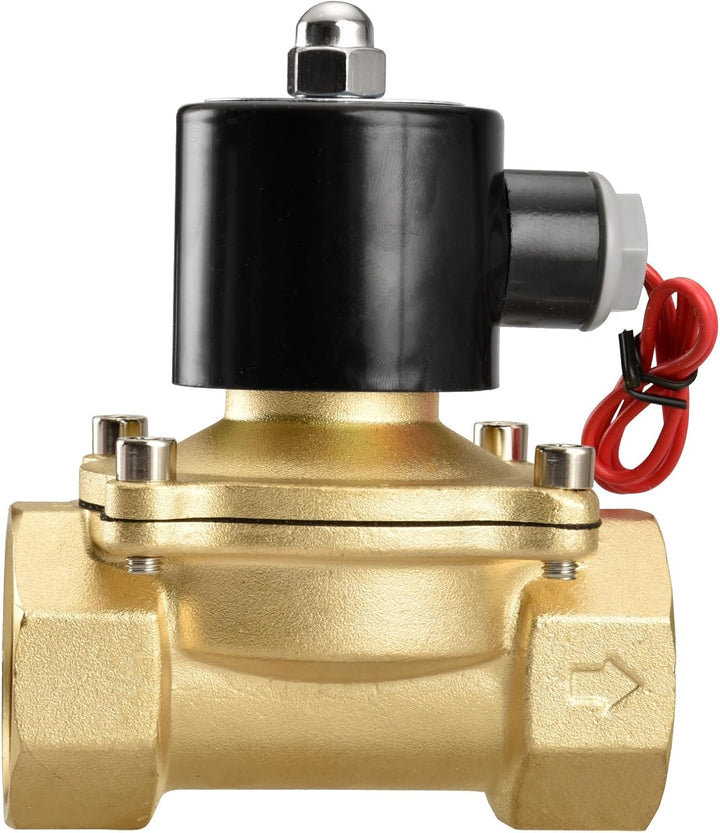 Heschen Messing Elektrisches Magnetventil, 2W-320-32, PT 1-1/4'', AC220V, Direktwirkung Wasser Luft,