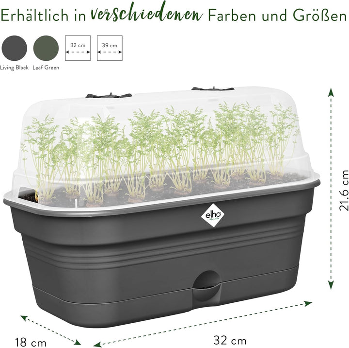 elho Green Basics Anzucht Schale Allin1 32 - Anzuchtset - 100% recyceltes Plastik - Ø 32.0 x H 13.2