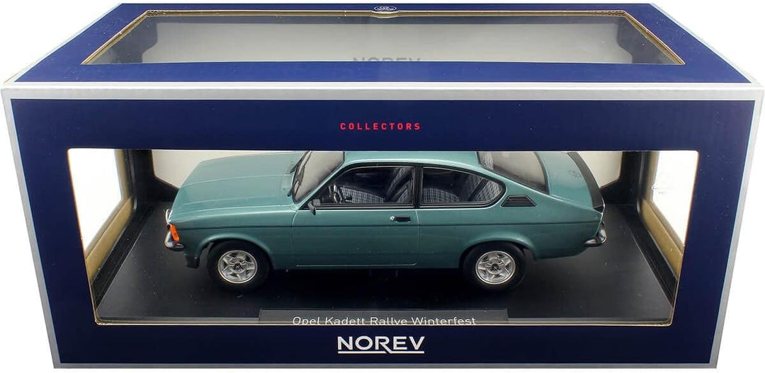 Norev kompatibel mit Opel Kadett C Rallye Winterfest 1978 türkis Modellauto 1:18