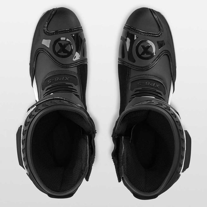 XPD XP6-S Motorrad Stiefel, schwarz/weiss, 39 39 EU Schwarz Weiss, 39 EU Schwarz Weiss
