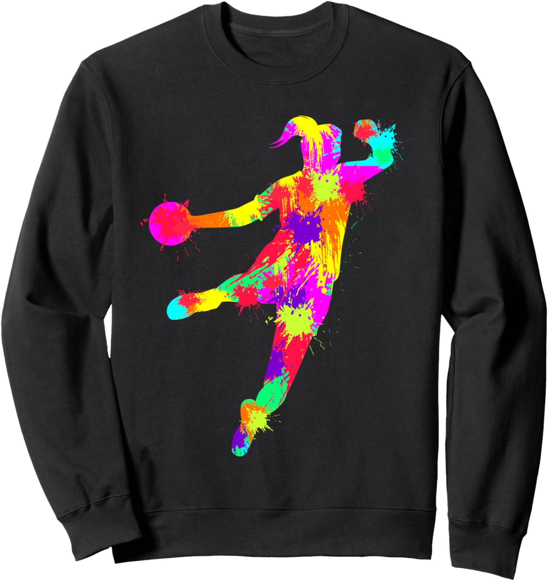 Handball Handballerin Handballspieler Mädchen Kinder Sweatshirt