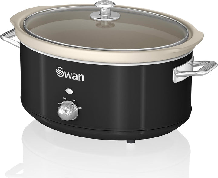 Swan Retro SF17031BNEU Schongarer, 6,5 l, abnehmbarer Behälter, antihaftbeschichtet, Keramik, frei v