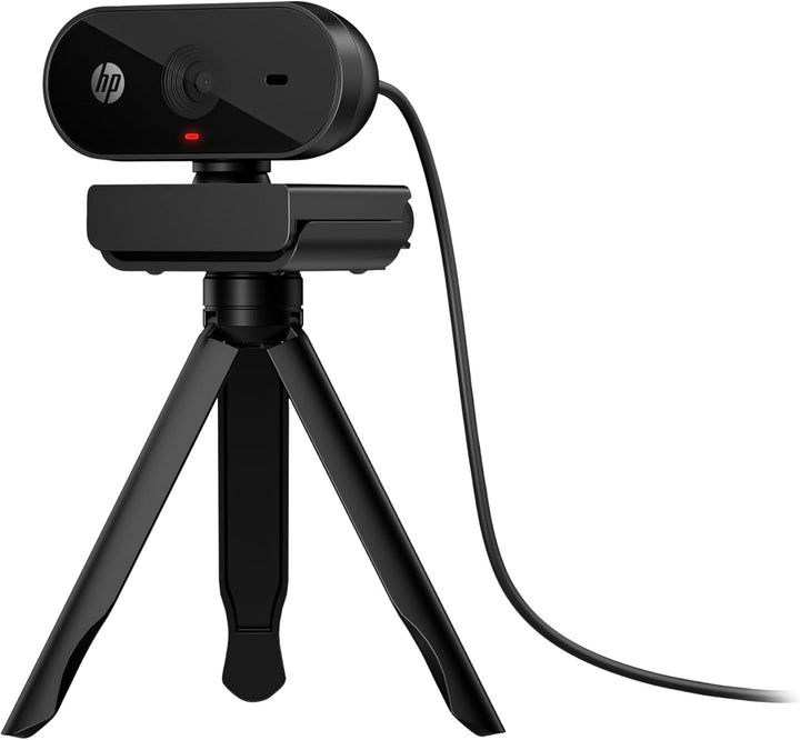 HP 320 All-in-One-Webcam (USB-A, 1080p/Full HD Auflösung, 360° schwenkbar, 66°-Weitwinkel, Belichtun