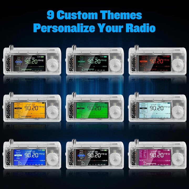 AURSINC SI4732 Mini Radio V3 Tragbare Kurzwelleempfänger, AM/FM/LSB/USB-Betriebsmodi, HF SW MW VHF V