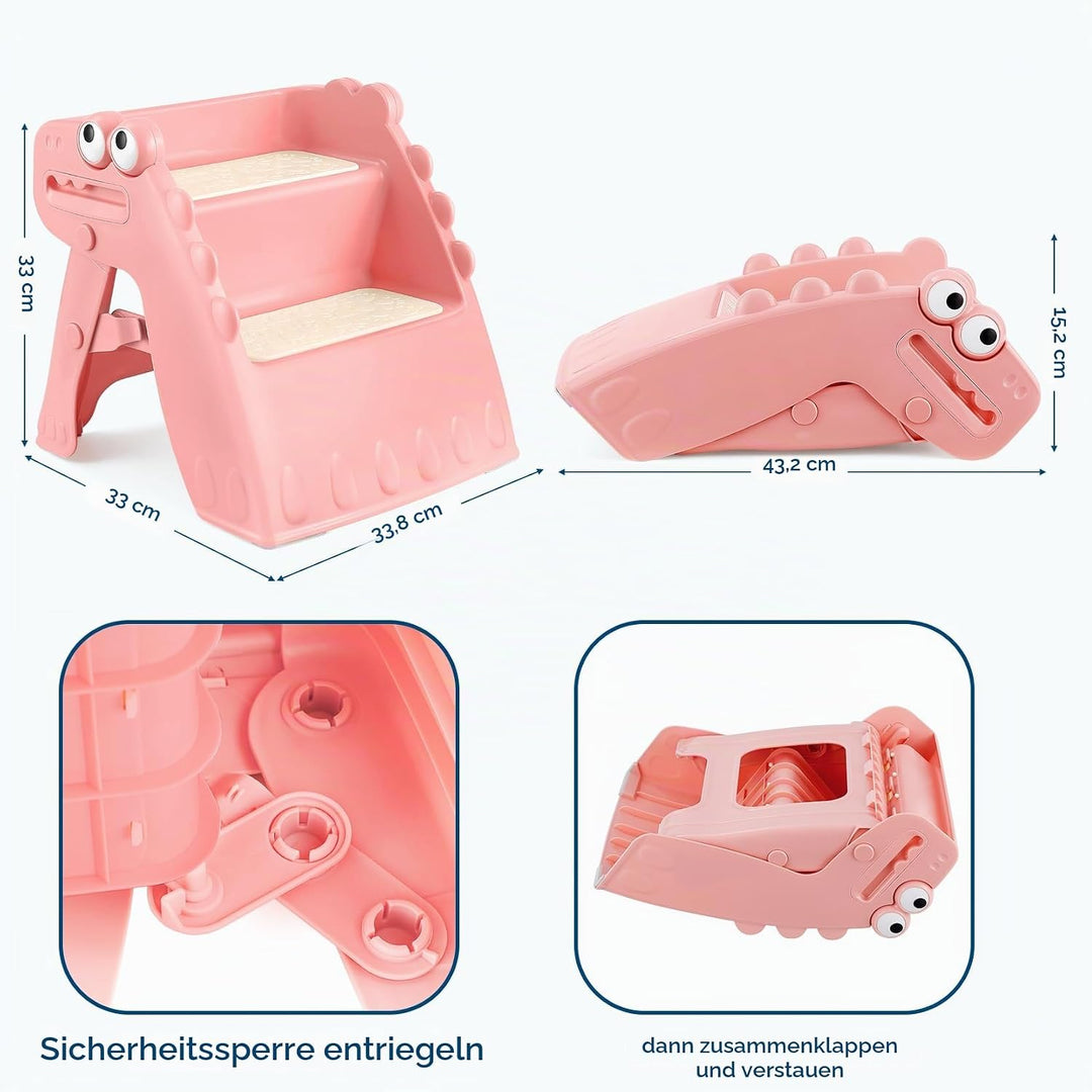 Tritthocker Kinder, Hocker Kinder Klappbar Tritthocker 2 Stufen, Rutschfester Hocker Kinder Bad Anti