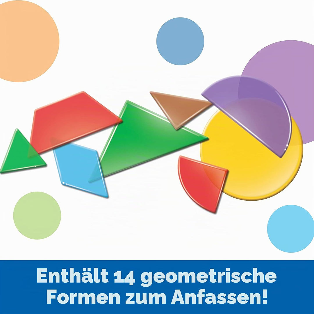 Learning Resources Transparente geometrische Formen, Mittel Single, Single