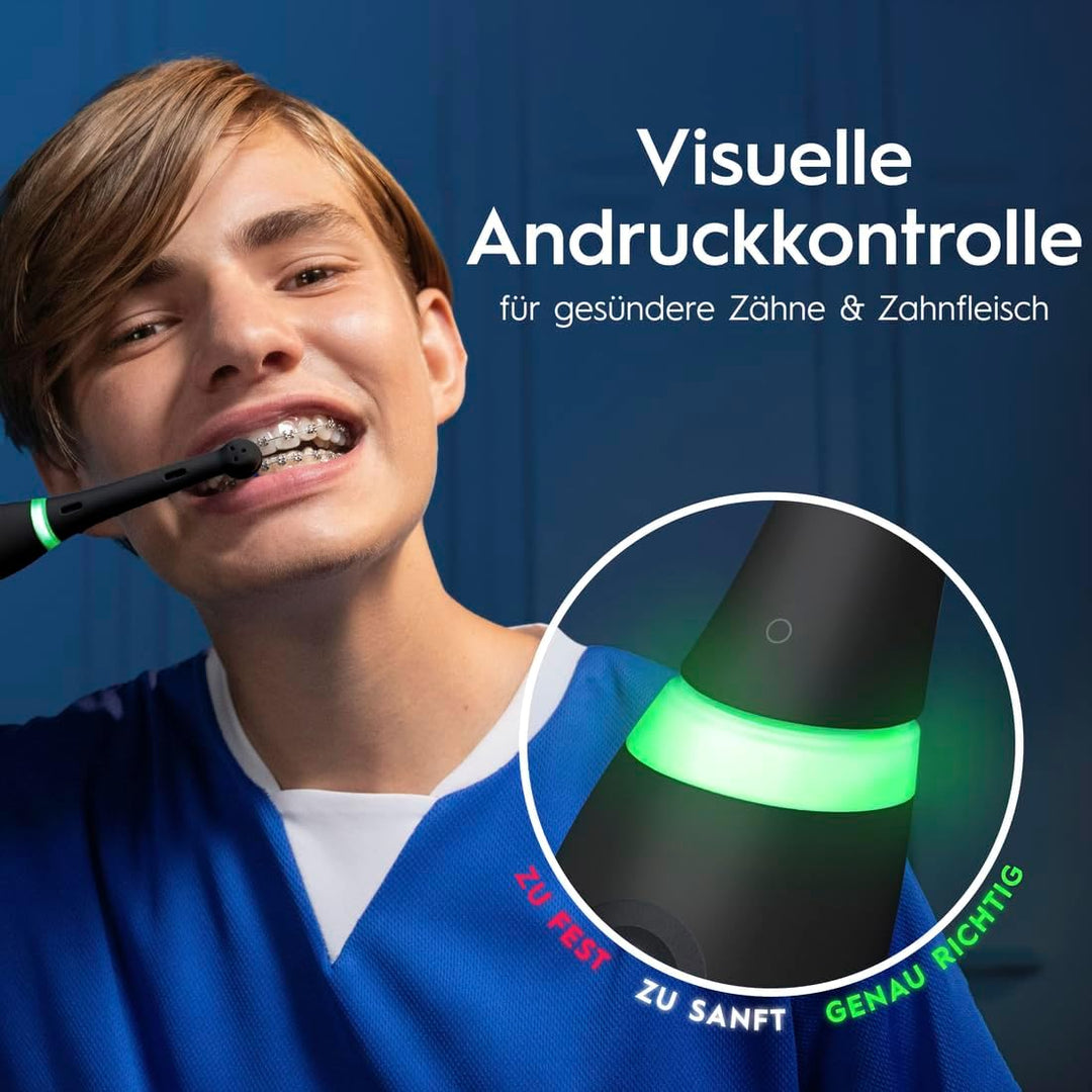 Oral-B iO Series 5 Elektrische Zahnbürste/Electric Toothbrush, Doppelpack, 2 Aufsteckbürsten, 5 Putz