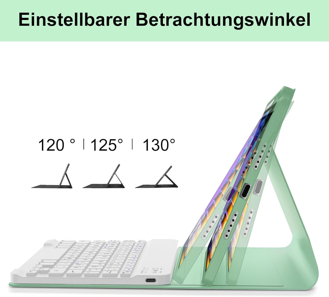 Tastatur für Xiaomi Pad 8/7/7 Pro 2024 11.2", Hülle mit Tastatur für Xiaomi Pad 7 2024 Magnetische B