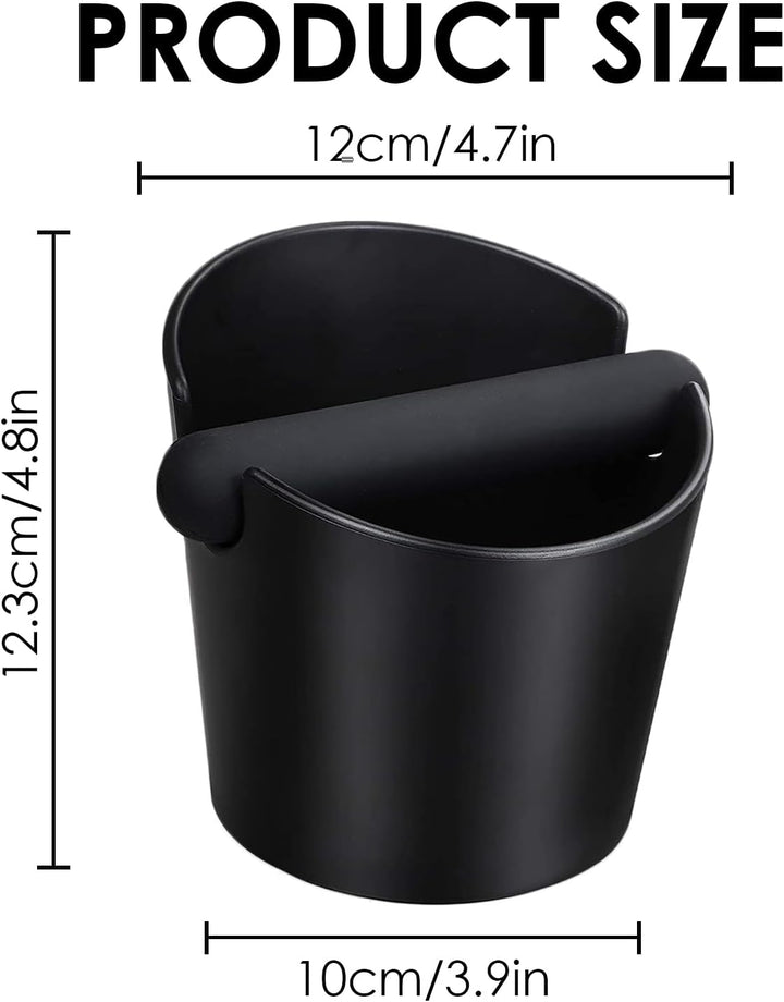 Ideal Swan Abklopfbehälter für Siebträger Knock Box Barista Zubehör Kaffeesatz Abschlagbehälter Espr