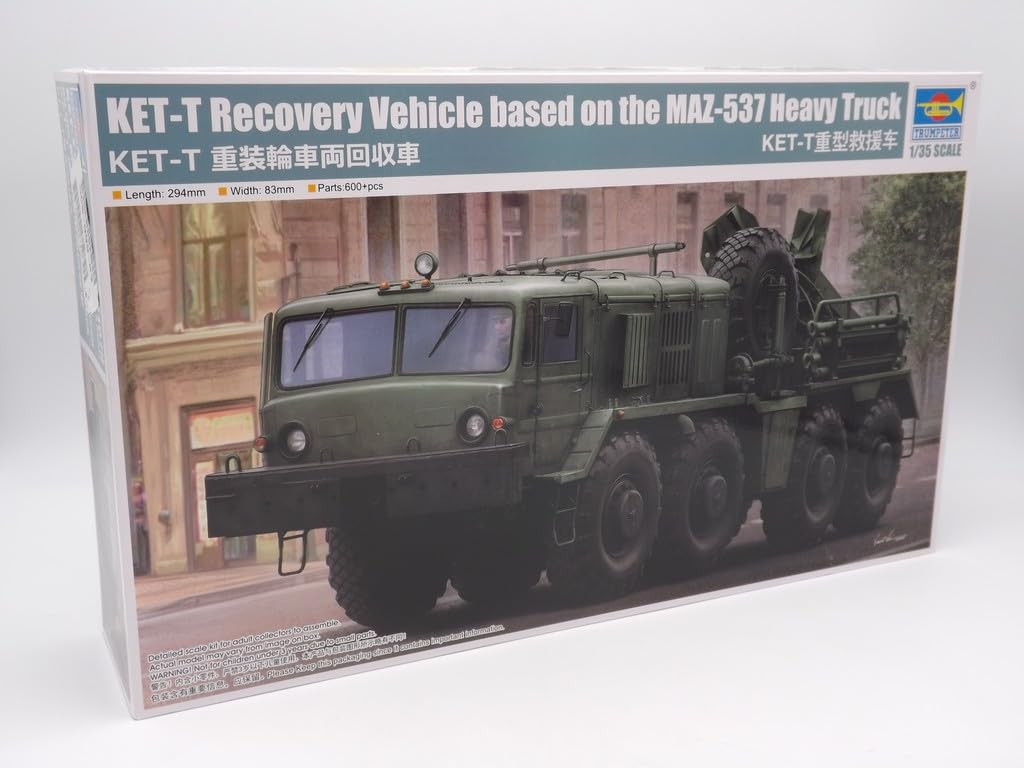 Trumpeter 01079 - Ket-T Recovery Vehicle Based On The Maz-537 Heavy Truck - massstab 1/35 - Modellba