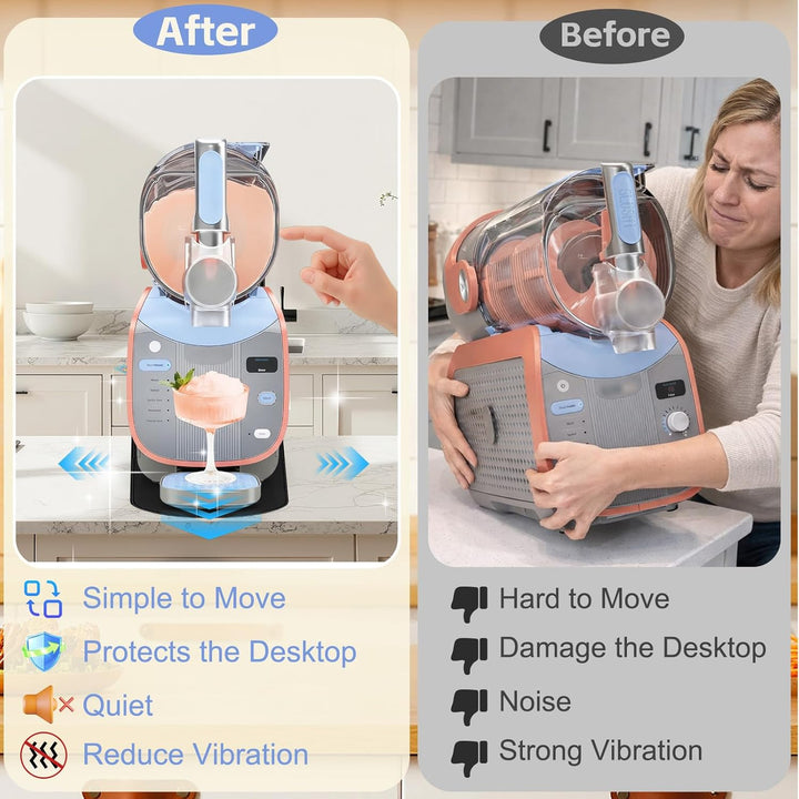 Gleitpad für Ninja Slushie Max FS605EU, beidseitige Design, Gleitunterlage mit Aufhängeschlaufe, lei