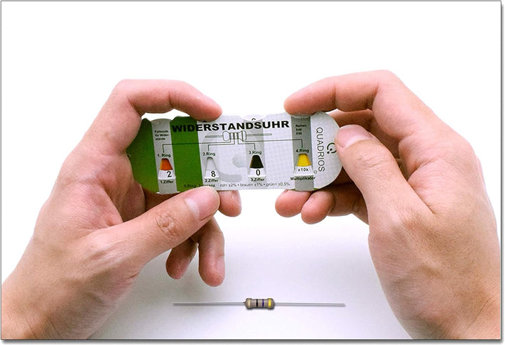 QUADRIOS GmbH Widerstands Sortiment Set Box Kohleschicht-Widerstände bedrahtet 1Ohm - 1M Ohm Sortime