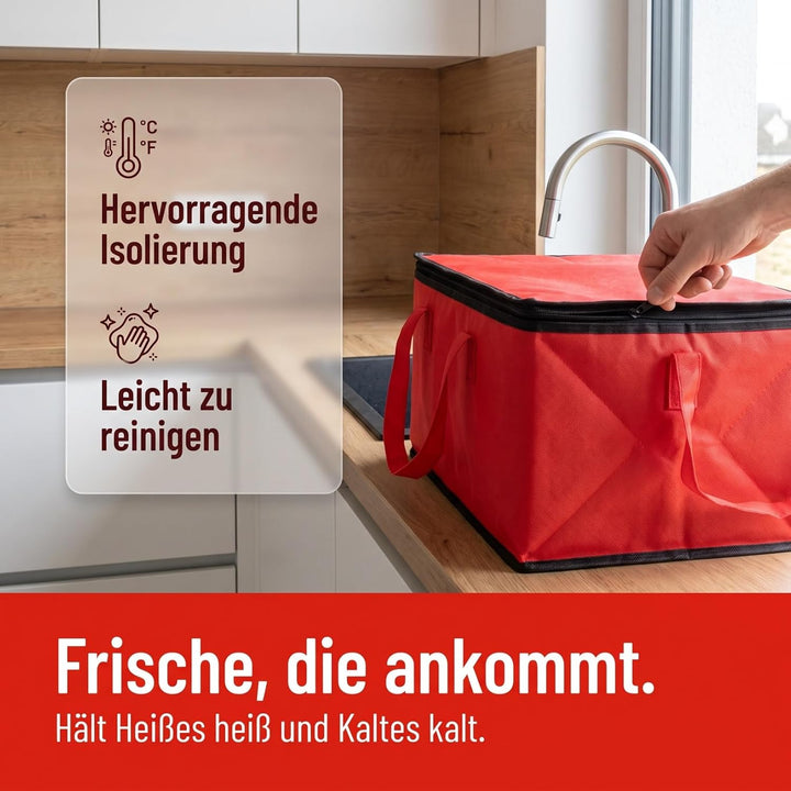 VICASKY Lunchbox mit Kühlakku Kuchen Transportbox Kühlakku Kühlbox für Torten Cooler Bag Electric La