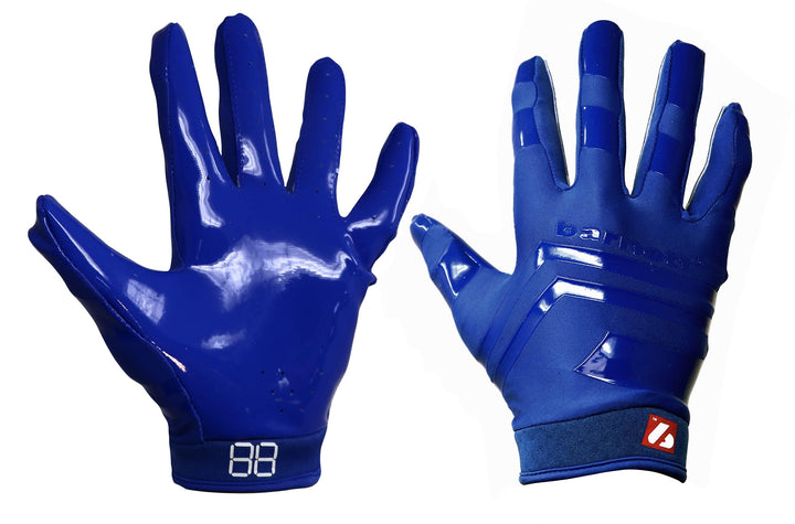 BARNETT FRG-03 Blue Professional Receiver Football Gloves, RE, DB, RB XXL, XXL
