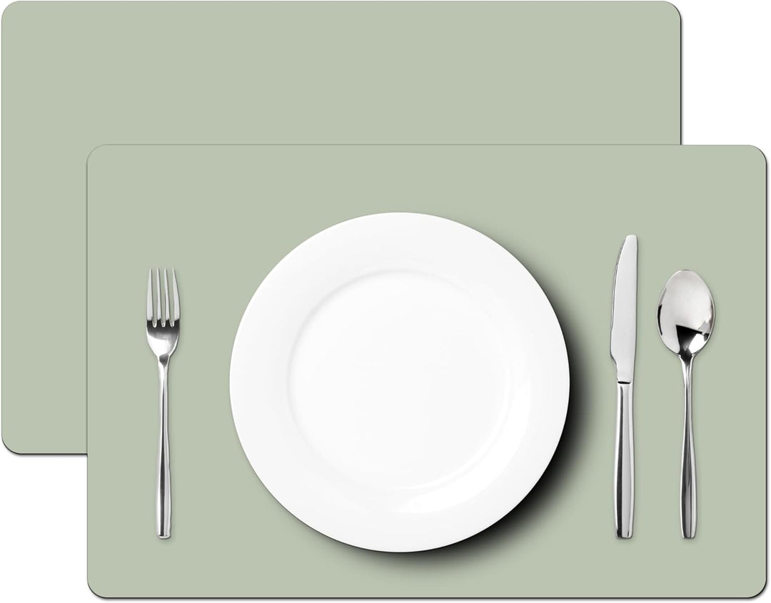 KitchenYeah© Platzsets Abwaschbar 6-Teilig 45x30 cm Tischsets Platzdeckchen rutschfeste Platzset Unt