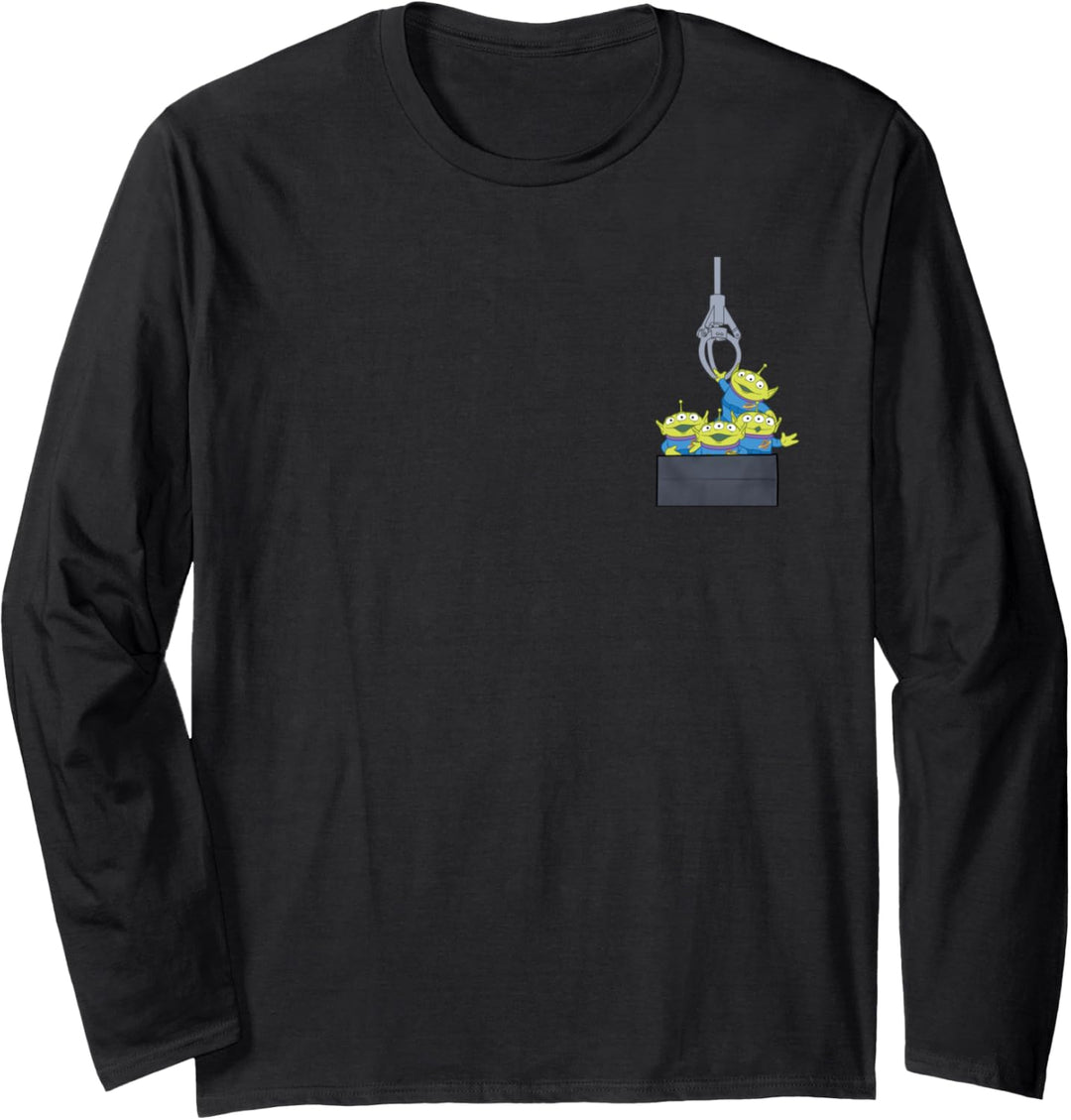 Disney Pixar Toy Story Aliens Claw Machine Pocket Langarmshirt