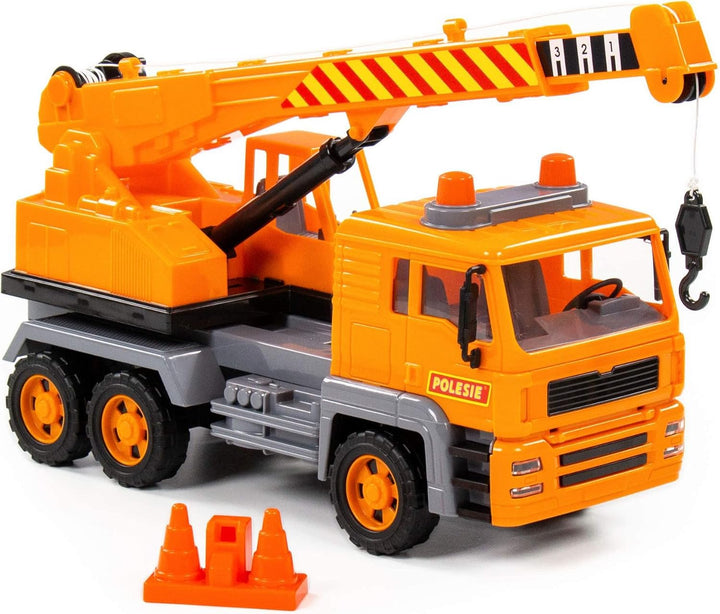 Teleskop-Kran LKW Kinder Spielzeug Special Schwungrad Fahrzeug mit Zubehö