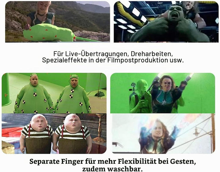 Green Screen Bodysuit Für Fotografie, Ganzkörper Anzug Ganzkörper-Split-Design Für Fotografie Film V