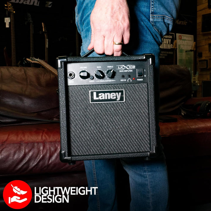 Laney LXB Series LX10B - Bass Guitar Combo Amp - 10W - 5 inch Woofer 10" Black, 10" Black